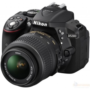 Цифровой фотоаппарат Nikon D5300 Kit 18-55VR AF-P черный зеркальный - Metoo (1)