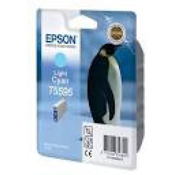 Картридж Epson C13T55954010 RX 700 светло-голубой - Metoo (1)