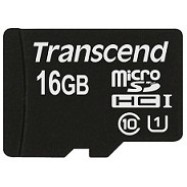 Карта памяти microSD 16Gb Transcend TS16GUSDCU1