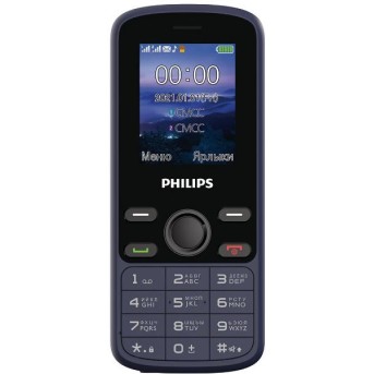 Мобильный телефон Philips Xenium E111 синий - Metoo (1)