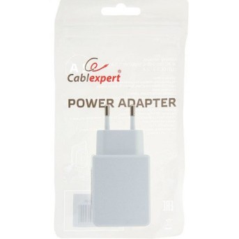 Адаптер питания Cablexpert MP3A-PC-05 100/<wbr>220V - 5V USB 1 порт, 2A, белый - Metoo (3)