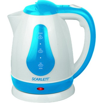 Электрический чайник Scarlett SC-EK18P29 бело-голубой - Metoo (1)