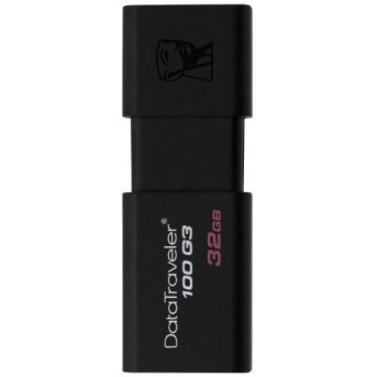 USB флешка 32Gb 3.0 Kingston DT100G3/<wbr>32GB Черная - Metoo (1)