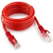 Патч-корд UTP Cablexpert PP12-2M/R кат.5e 2м Литой Многожильный Красный