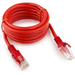 Патч-корд UTP Cablexpert PP12-2M/<wbr>R кат.5e, 2м, литой, многожильный (красный)