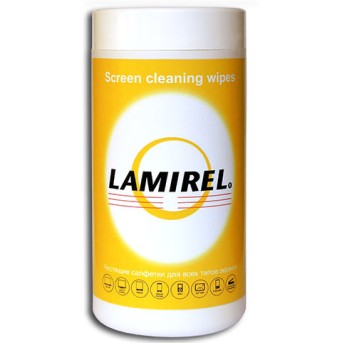 Чистящие салфетки Lamirel для экранов всех типов в тубе, 100 шт. - Metoo (1)