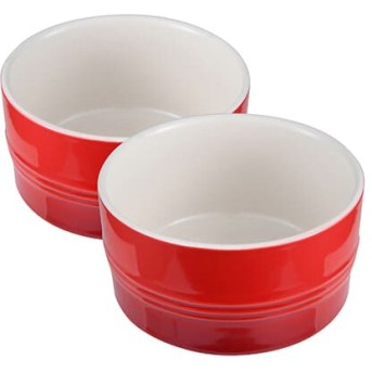 Набор посуды Bergner Classique BG BG-13351-RD (2 чаши) красный - Metoo (1)