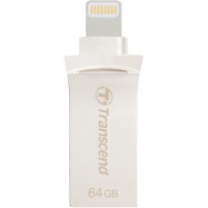 USB флешка 64Gb для Apple Transcend JetDrive Go 500 TS64GJDG500S Серебряная-платина