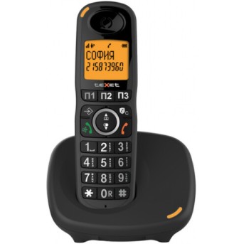 Телефон беспроводной Texet TX-D8905A черный - Metoo (1)