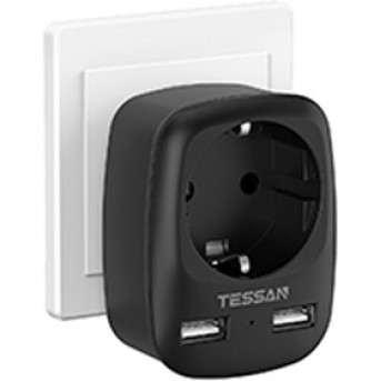 Сетевой фильтр Tessan TS-611-DE черный - Metoo (1)