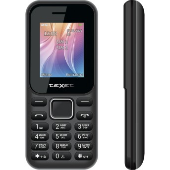 Мобильный телефон Texet TM-123 черный - Metoo (1)
