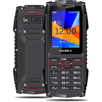 Мобильный телефон Texet TM-519R черный-красный - Metoo (1)