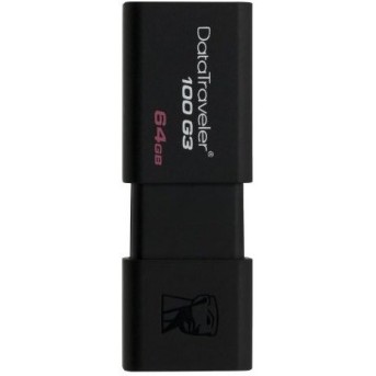 USB флешка 64Gb 3.0 Kingston DT100G3/<wbr>64GB Черная - Metoo (1)