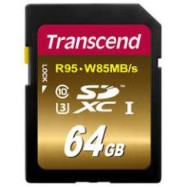 Карта памяти SD 64Gb Transcend TS64GSDU3X Class 10 U3