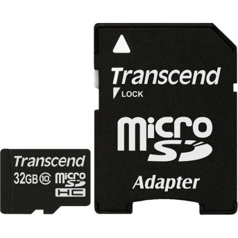 Карта памяти microSD 32Gb Transcend TS32GUSDHC10 - Metoo (1)