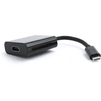 Переходник USB Cablexpert A-CM-HDMIF-01, USB Type-C/<wbr>HDMI, 15см, пакет - Metoo (1)