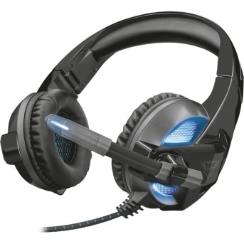 Наушники гарнитура игровая Trust GXT 410 Rune Illuminated Headset с подсветкой - Metoo (1)