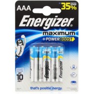 Элемент питания Energizer MAXIMUM LR03 АAA Alkaline 4 штуки в блистере