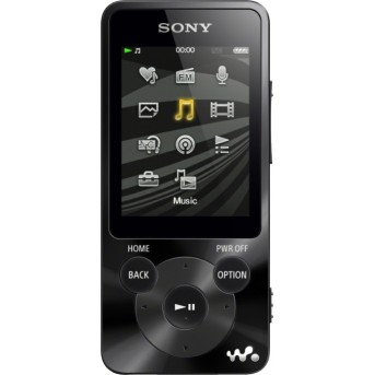 MP3 плеер Sony NWZE584B.EE Черный - Metoo (1)