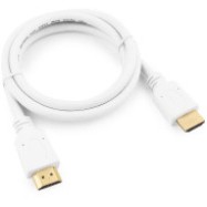 Кабель HDMI Cablexpert CC-HDMI4-W-1M, 1м, v2.0, 19M/19M, белый, позол.разъемы, экран, пакет