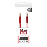 Кабель аудио сигнала Trust UR AUDIO CABLE 1M Red