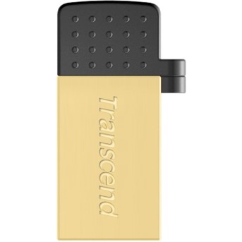 USB флешка 16Gb Transcend OTG TS16GJF380G Золотая - Metoo (1)