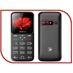 Мобильный телефон Texet TM-B226 черный-красный