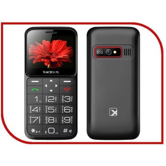Мобильный телефон Texet TM-B226 черный-красный - Metoo (1)