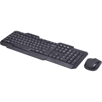 Комплект беспроводной клавиатура+мышь Ritmix RKC-105W черный - Metoo (1)