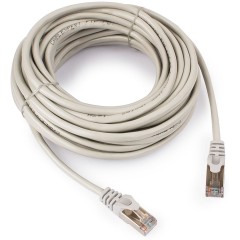 Патч-корд FTP Cablexpert PP22-10m кат.5e, 10м, литой, многожильный (серый)..