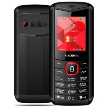 Мобильный телефон Texet TM-D206 черно красный - Metoo (1)