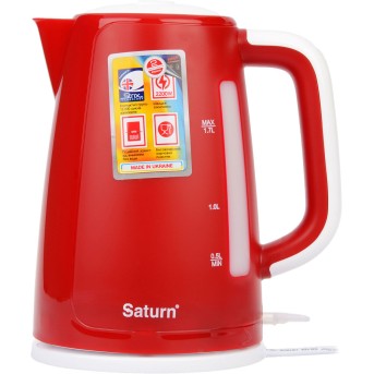 Электрический чайник Saturn ST-EK8435 красный - Metoo (1)