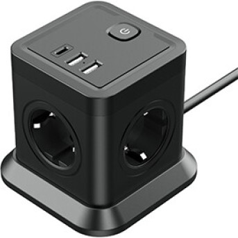Сетевой фильтр Ritmix RM-242C черный - Metoo (1)