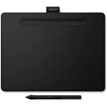 Графический гибкий планшет Wacom Intuos M Bluetooth Black черный - Metoo (1)
