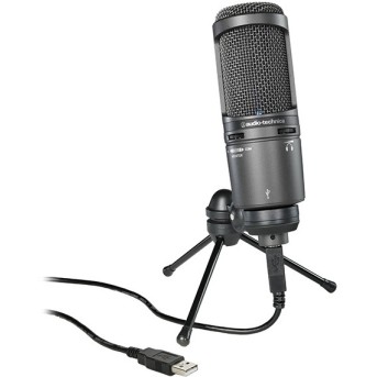 Студийный микрофон Audio-Technica AT2020USB+ черный - Metoo (1)