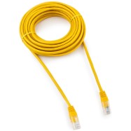 Патч-корд UTP Cablexpert PP12-7.5M/Y кат.5e, 7.5м, литой, многожильный (жёлтый)