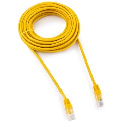 Патч-корд UTP Cablexpert PP12-7.5M/<wbr>Y кат.5e, 7.5м, литой, многожильный (жёлтый)