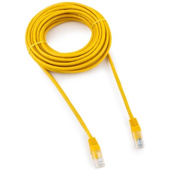 Патч-корд UTP Cablexpert PP12-7.5M/<wbr>Y кат.5e, 7.5м, литой, многожильный (жёлтый) - Metoo (1)