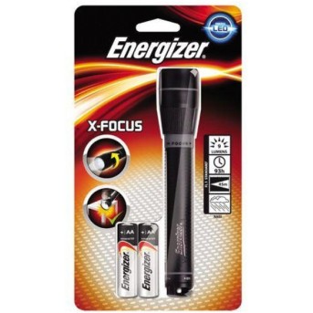 Фонарь компактный Energizer X-Focus 2x AA черный - Metoo (1)