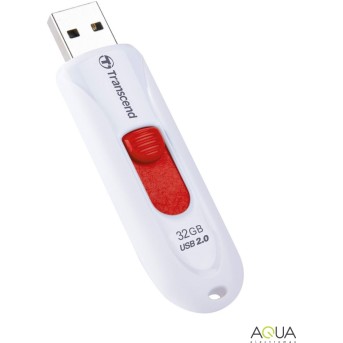 USB флешка 32Gb 2.0 Transcend TS32GJF590W Белая - Metoo (1)