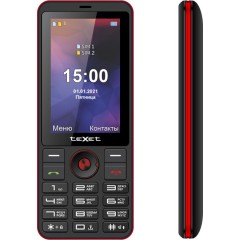 Мобильный телефон Texet TM-321 черно-красный