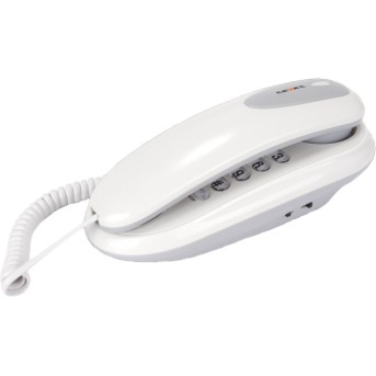 Телефон проводной Texet TX-236 светло-серый - Metoo (1)