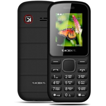 Мобильный телефон Texet TM-130 черно-красный - Metoo (1)
