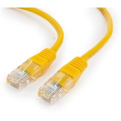 Патч-корд UTP Cablexpert PP12-10M/<wbr>Y кат.5e, 10м, литой, многожильный (жёлтый)