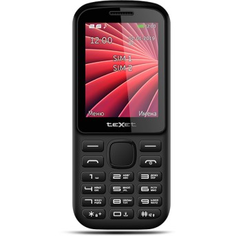 Мобильный телефон Texet TM-218 черно-красный - Metoo (1)