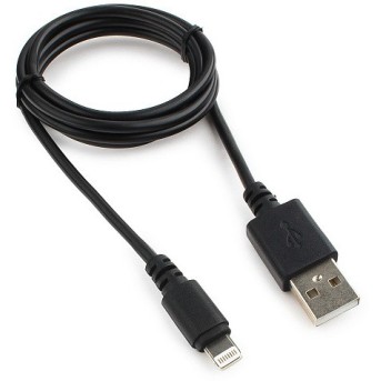Кабель USB Cablexpert CC-USB-AP2MBP AM/<wbr>Lightning для iPhone5/<wbr>6/7/<wbr>8/X 1м Черный - Metoo (1)