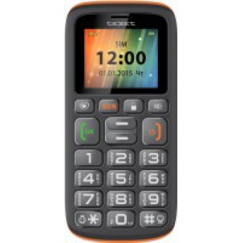 Мобильный телефон teХet TM-B115 Черный-Оранжевый - Metoo (1)
