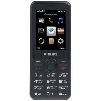 Мобильный телефон Philips E168 черный - Metoo (1)
