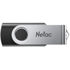 USB Флеш 128GB 3.0 Netac U505 NT03U505N-128G-30BK серебристый/<wbr>черный