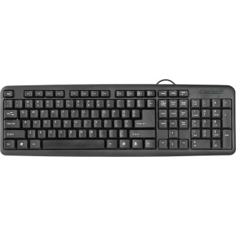 Клавиатура проводная Defender HB-420 RU,черный, полноразмерная - Metoo (1)